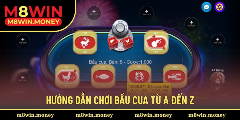Hướng dẫn chơi bầu cua từ A đến Z